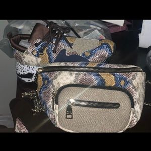 Steve Madden Fanny pack and matching gym shoes